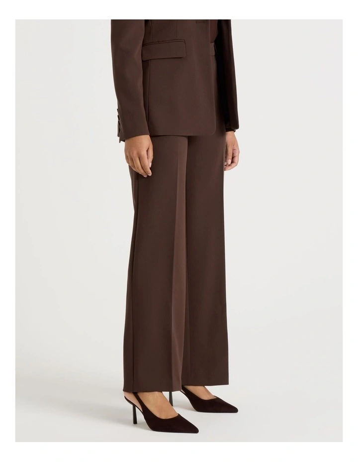 Mid Rise Bootcut Pant in Chocolate image 2
