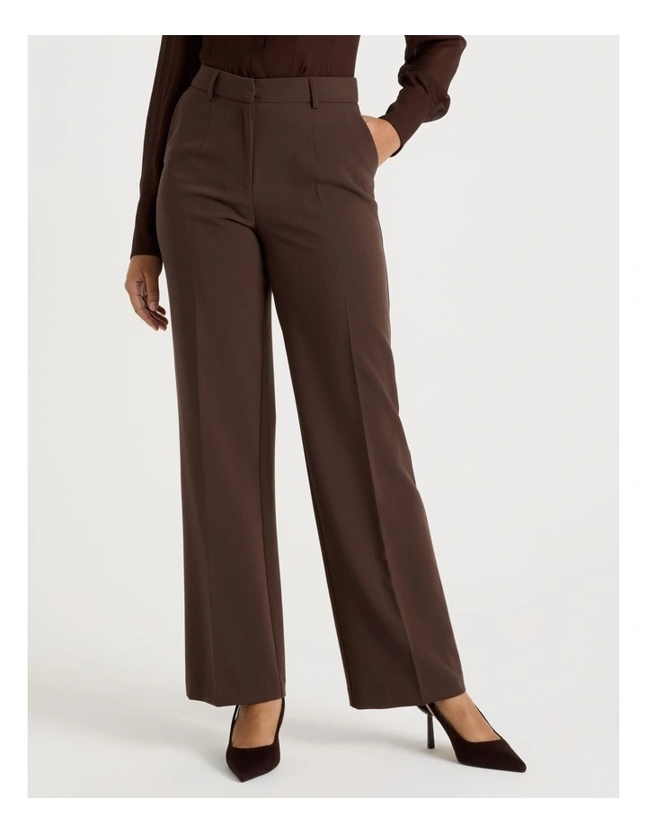 Mid Rise Bootcut Pant in Chocolate image 4