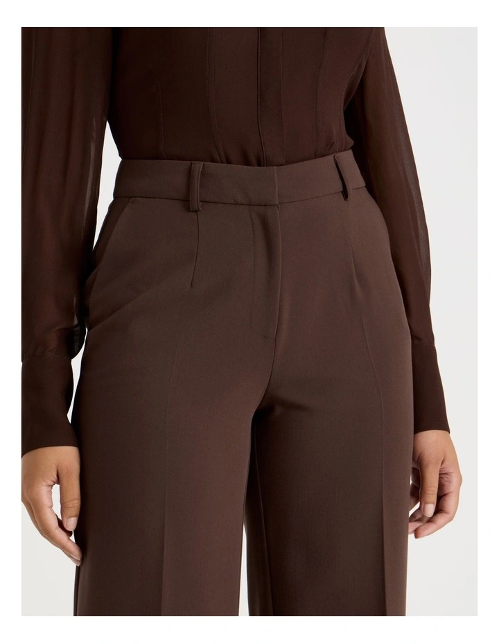 Mid Rise Bootcut Pant in Chocolate image 5