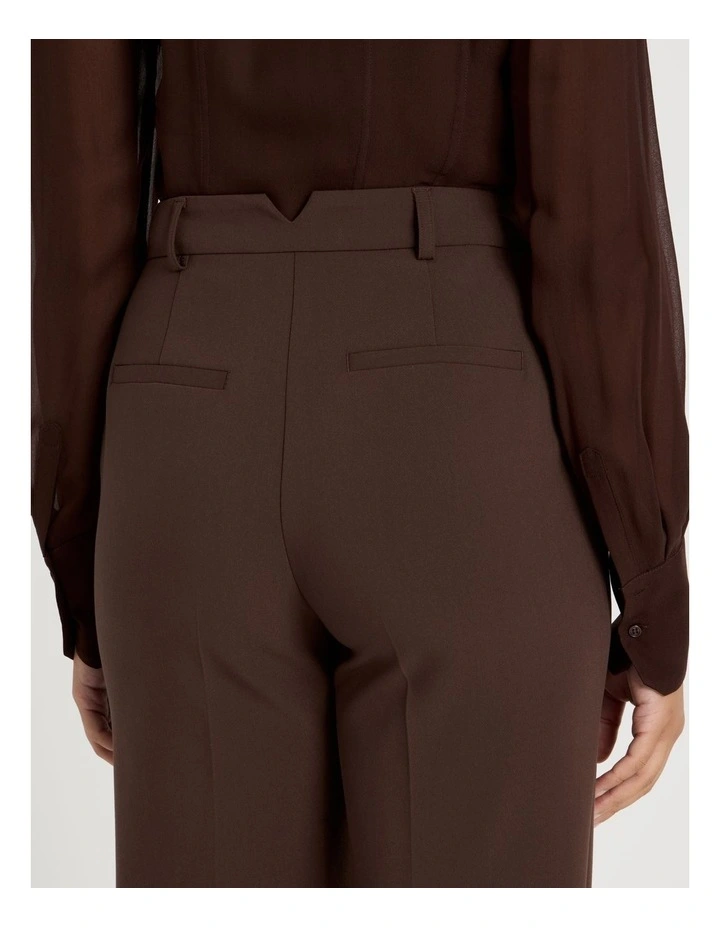 Mid Rise Bootcut Pant in Chocolate image 7