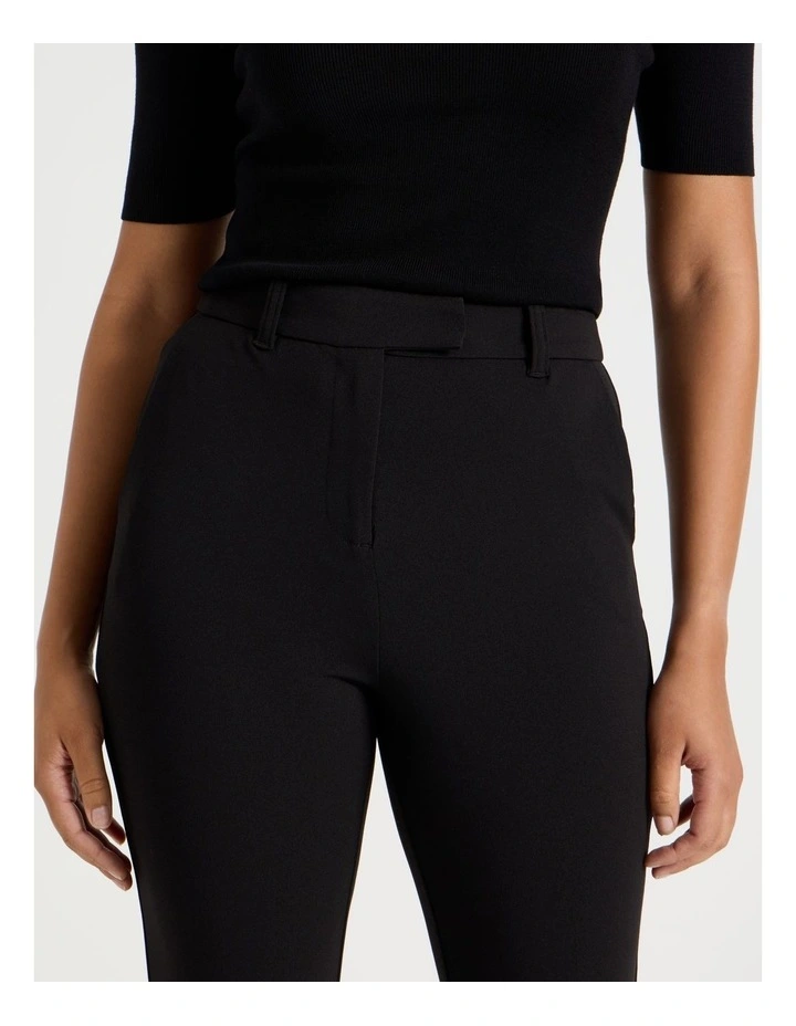 Mid Rise Slim Pant in Black image 5