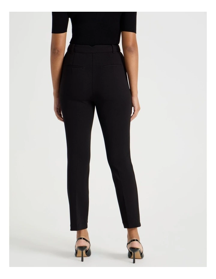 Mid Rise Slim Pant in Black image 6