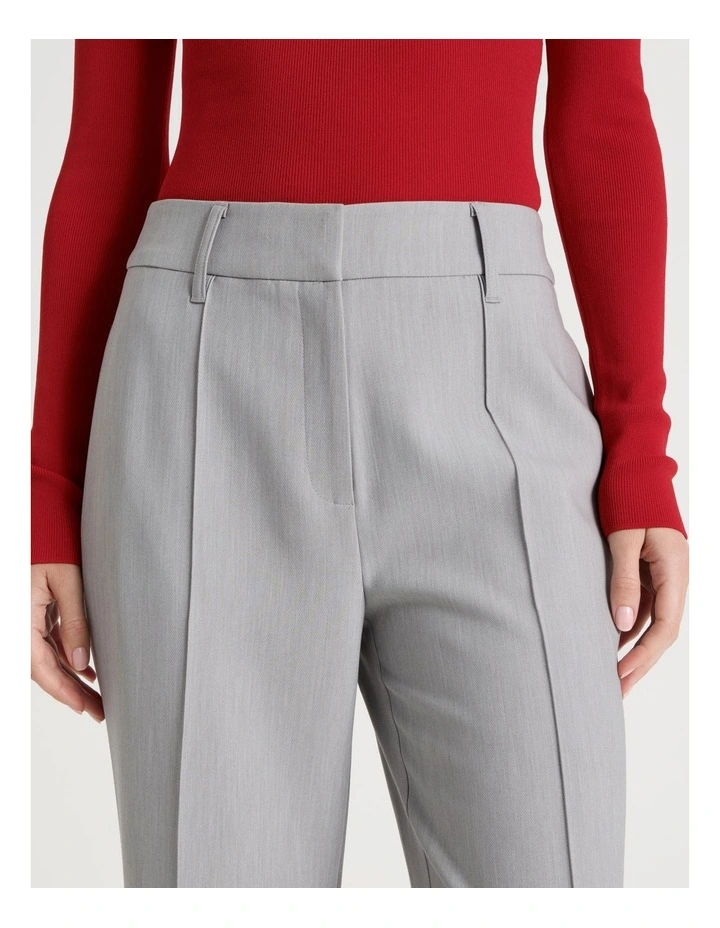 Pintuck Wide Leg Pant in Grey image 4