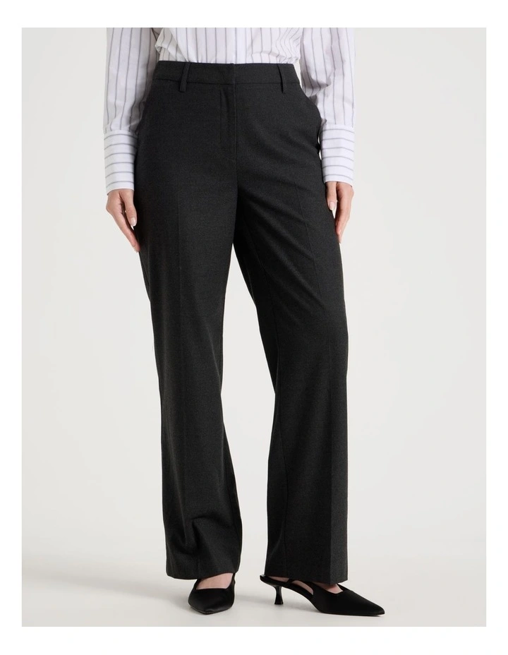 Flannel Flare Pant in Charcoal image 2