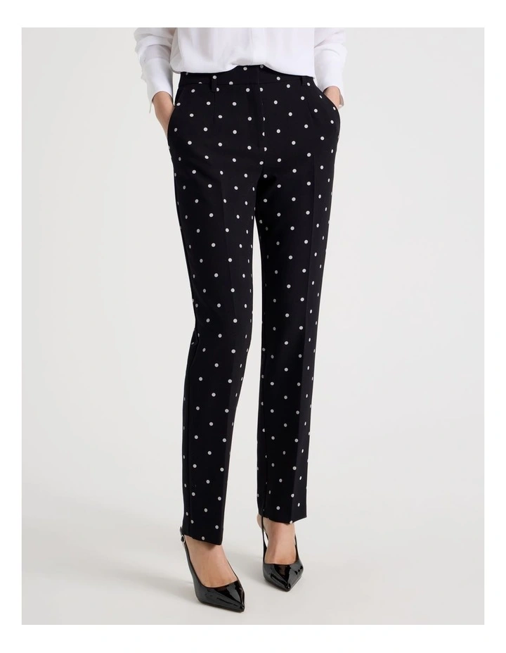 Spot Tapered Leg Pant in Black image 2
