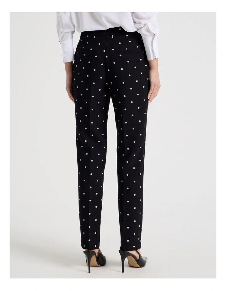 Spot Tapered Leg Pant in Black image 6