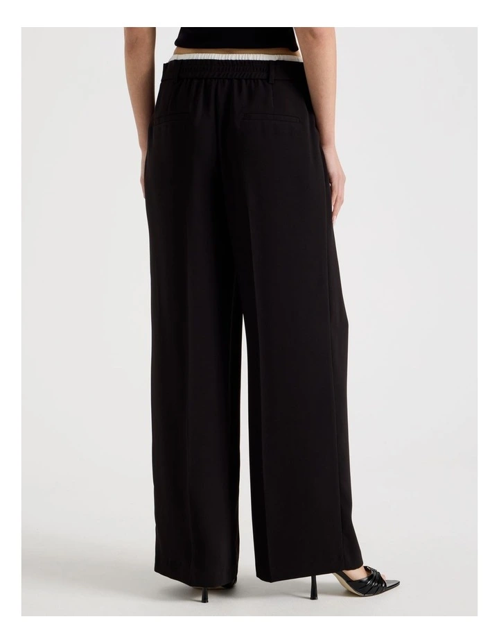 Elasticated Waist Pant in Black image 6