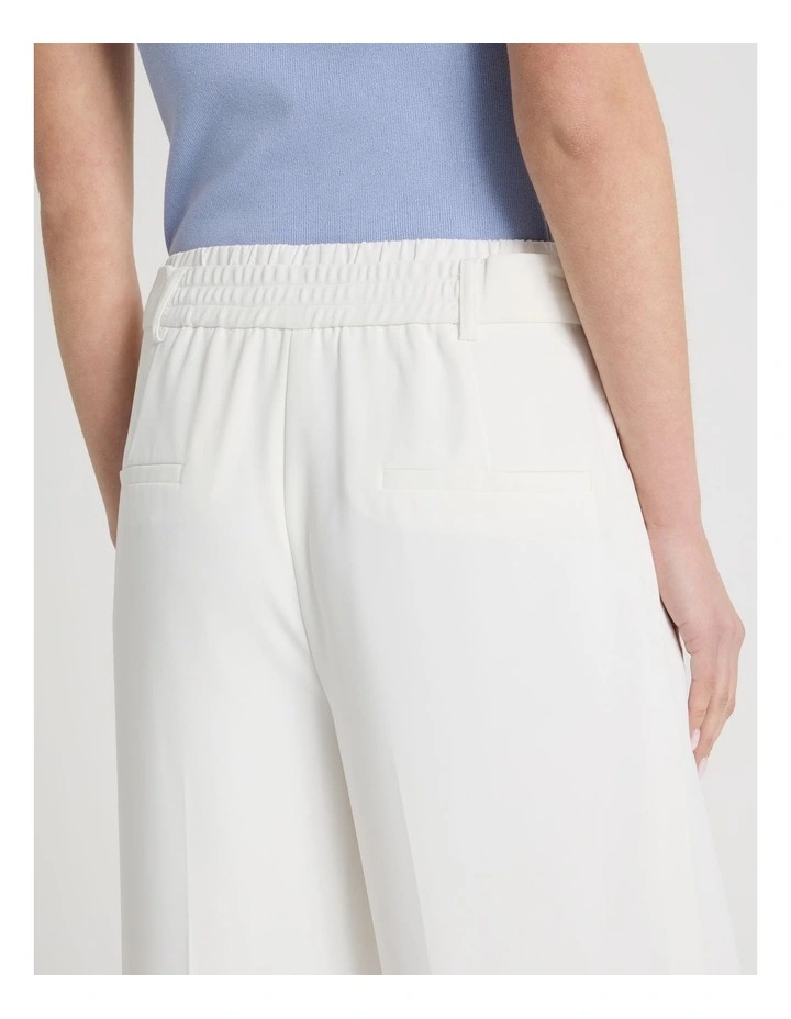 Elasticated Waist Pant in Ivory image 7