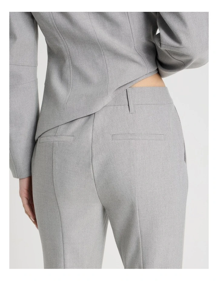 Split Hem Tailored Pant in Grey image 7