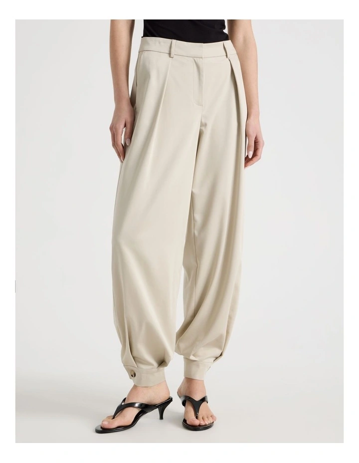 Soft Balloon Pant in Stone image 3