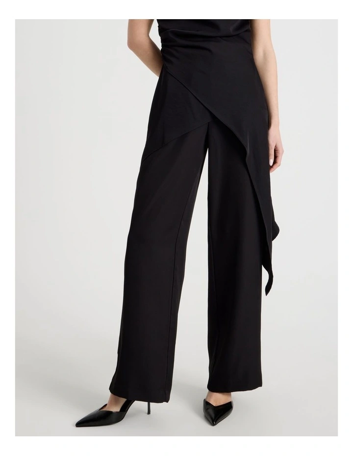 Pull On Pant in Black image 2