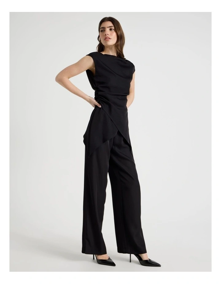 Pull On Pant in Black image 3