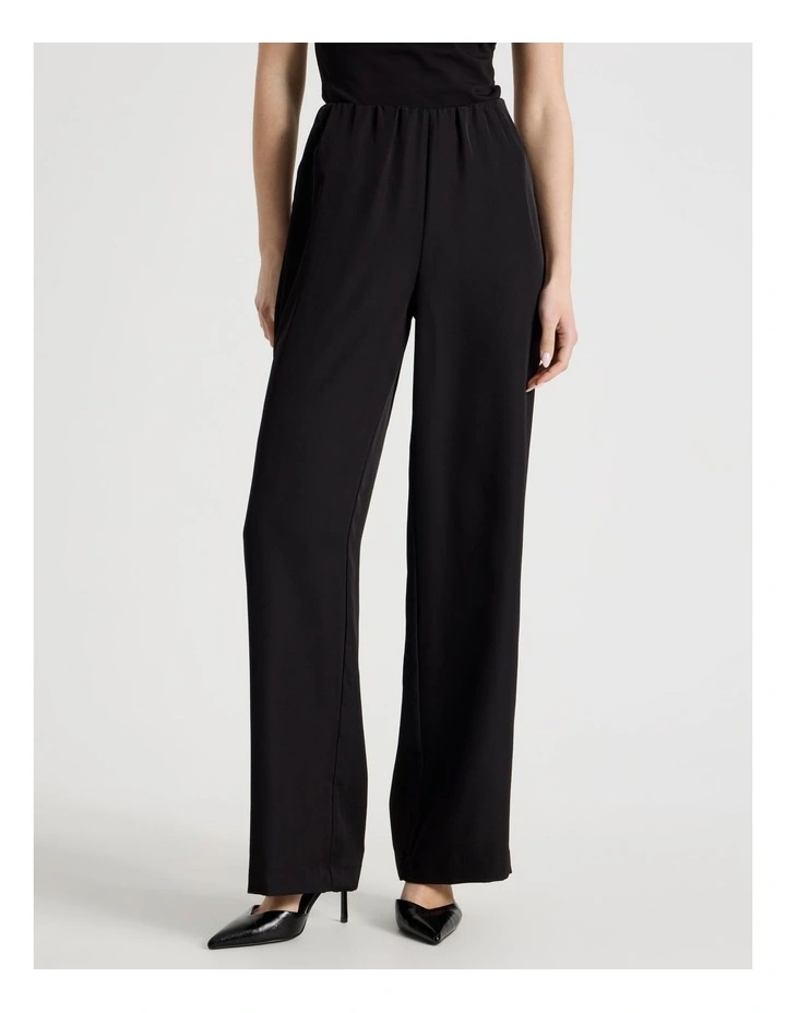 Pull On Pant in Black image 5
