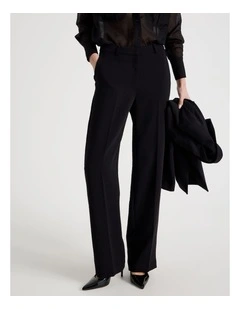 Straight Leg Pant in Black