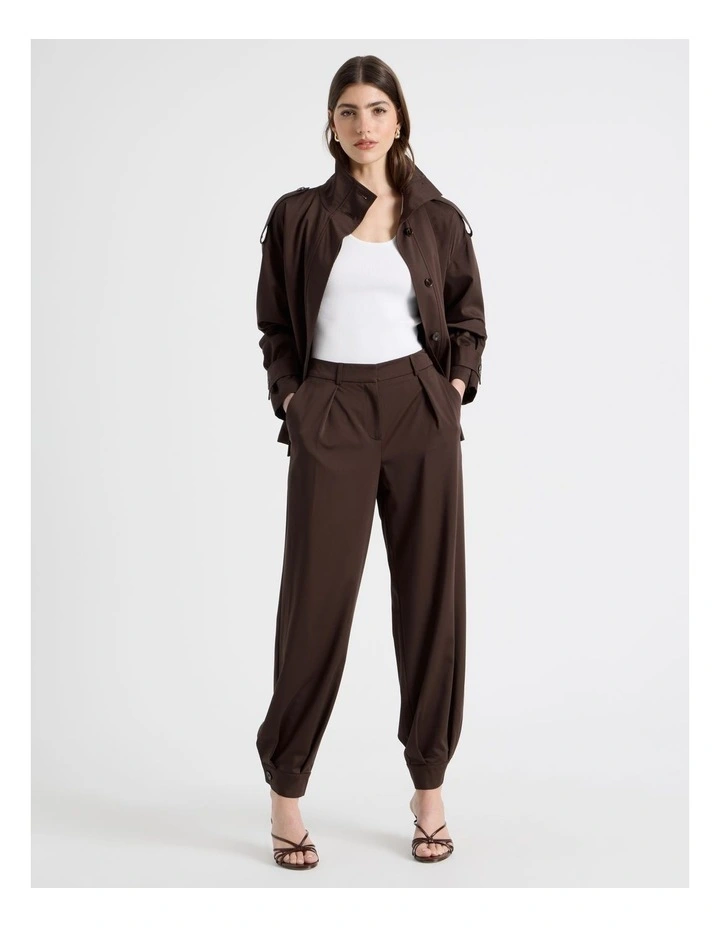 Soft Balloon Pant in Chocolate image 1
