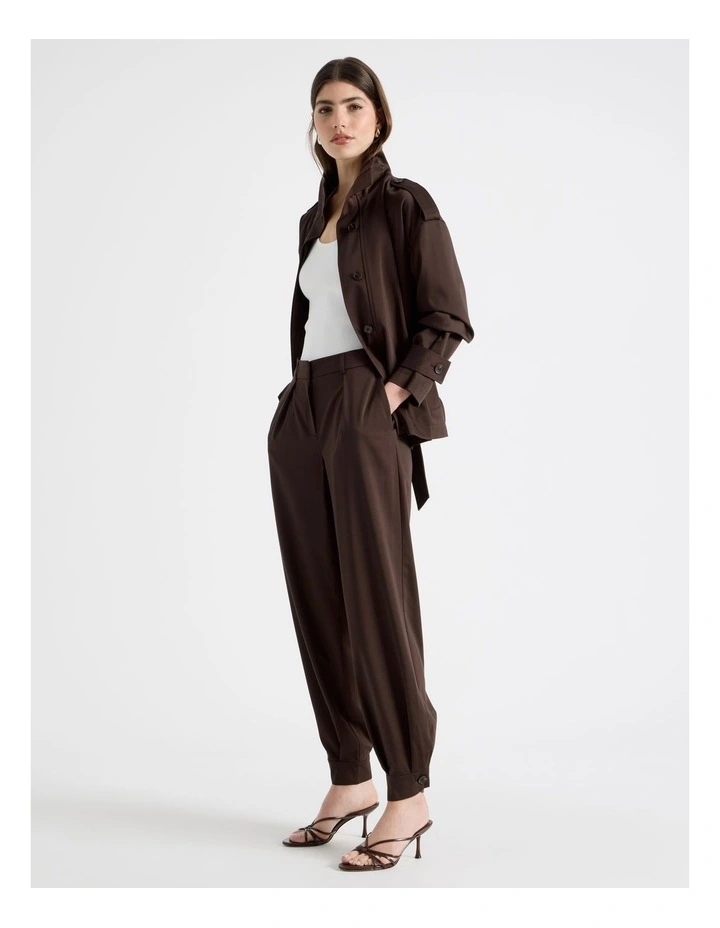 Soft Balloon Pant in Chocolate image 4