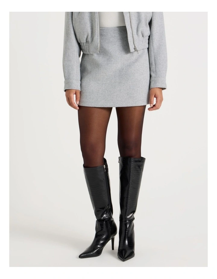 Mini Skirt in Grey image 2