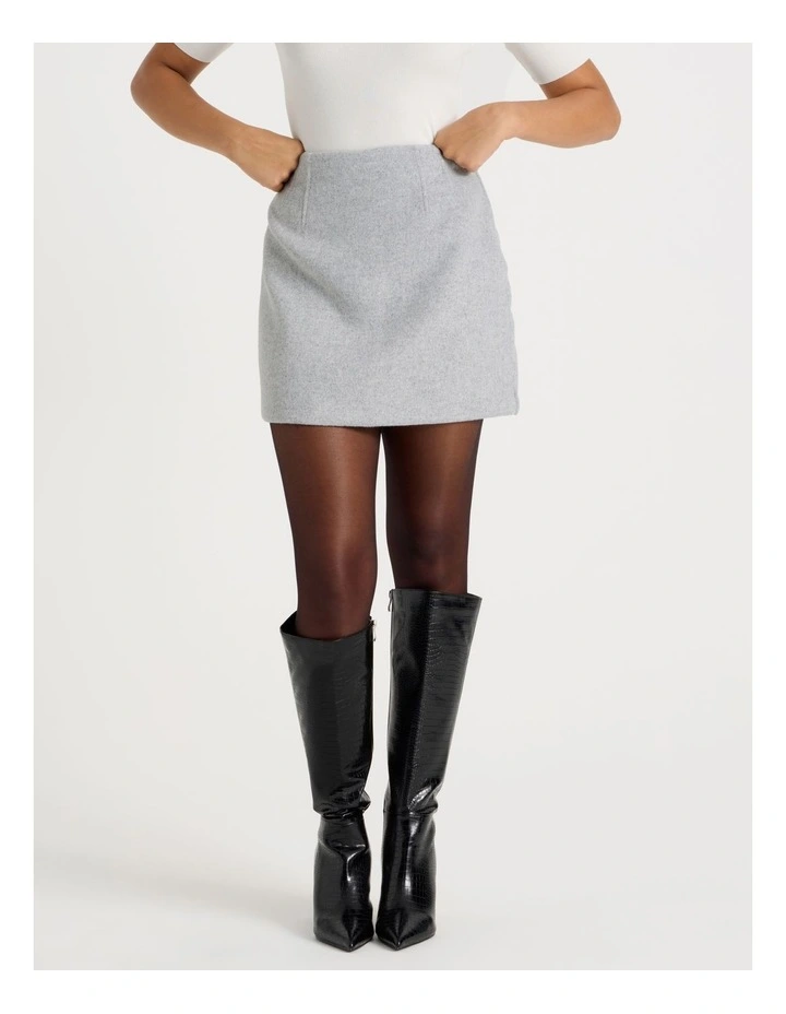 Mini Skirt in Grey image 4
