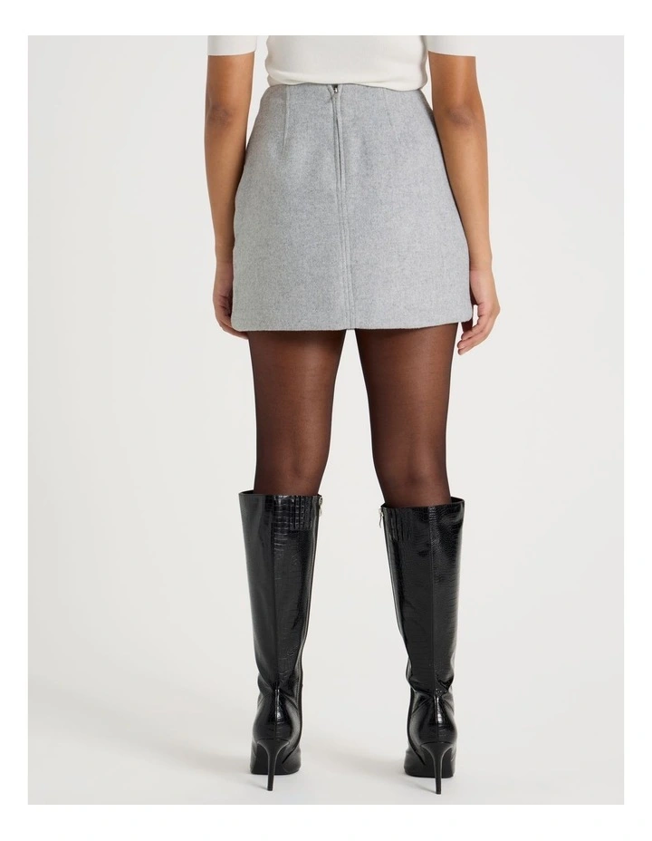 Mini Skirt in Grey image 6