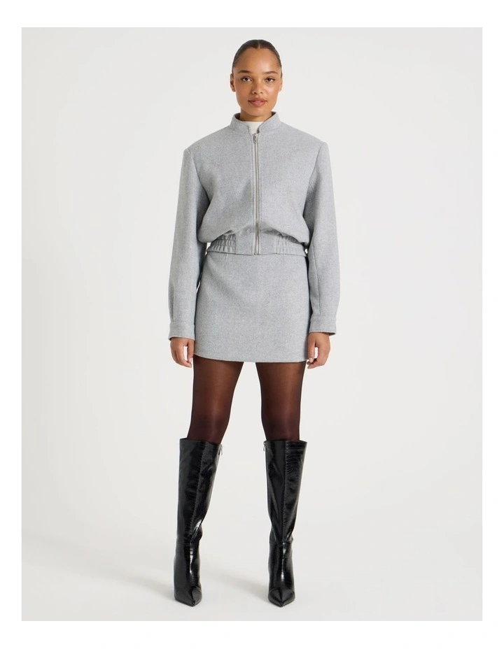 Mini Skirt in Grey image 7