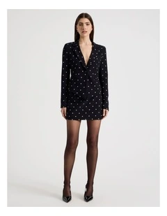 Spot Mini Skirt in Black