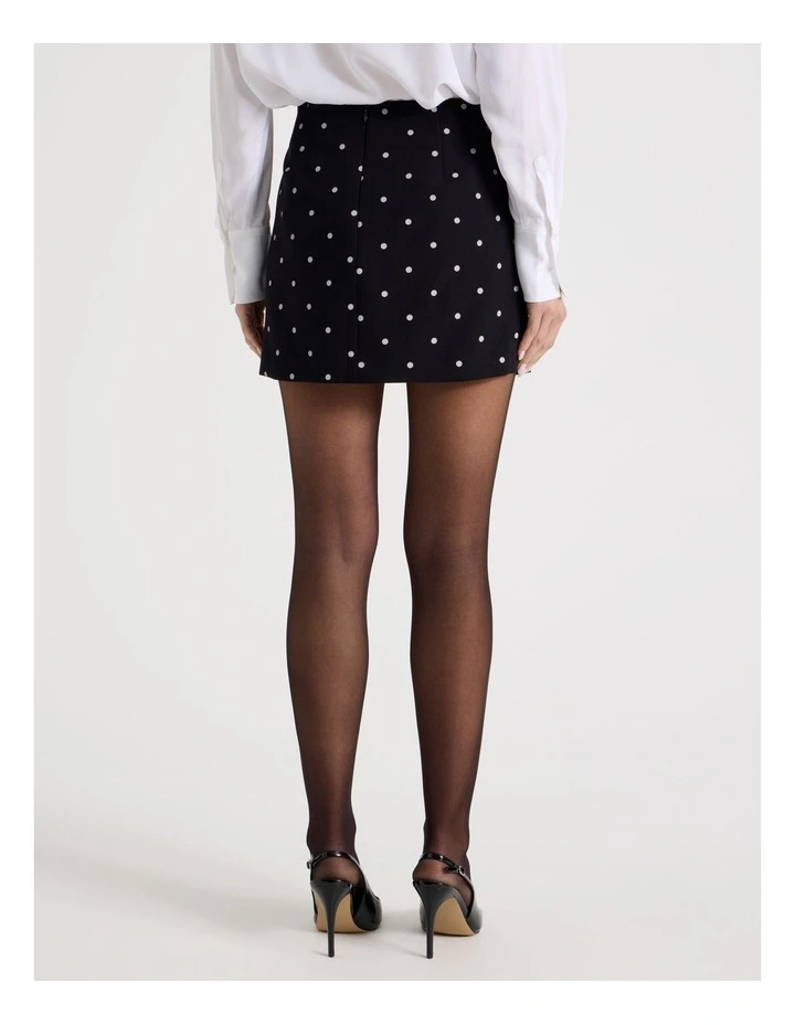 Spot Mini Skirt in Black image 6