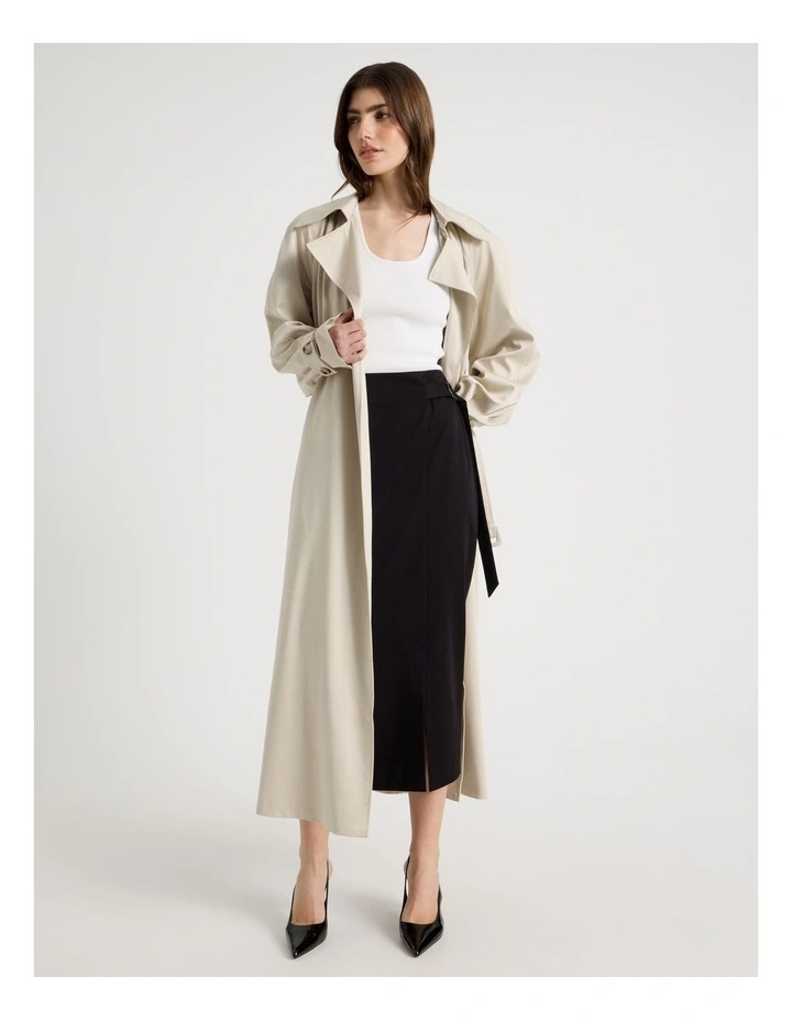 D-Ring Column Skirt in Black image 3