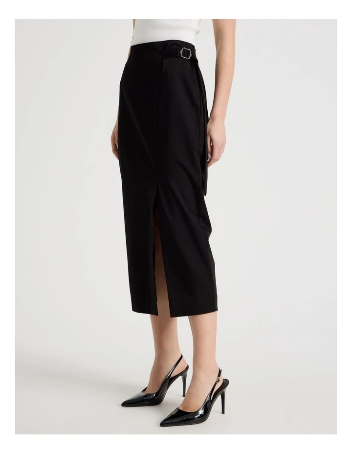 D-Ring Column Skirt in Black image 4