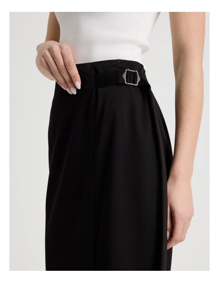D-Ring Column Skirt in Black image 5