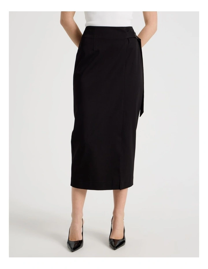 D-Ring Column Skirt in Black image 7
