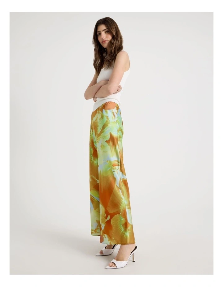 Satin Slip Skirt in Yellow image 4