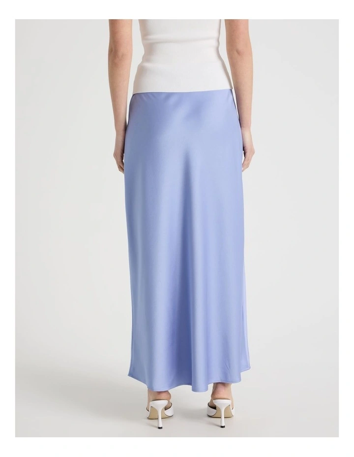 Satin Maxi Slip Skirt in Lavender image 6