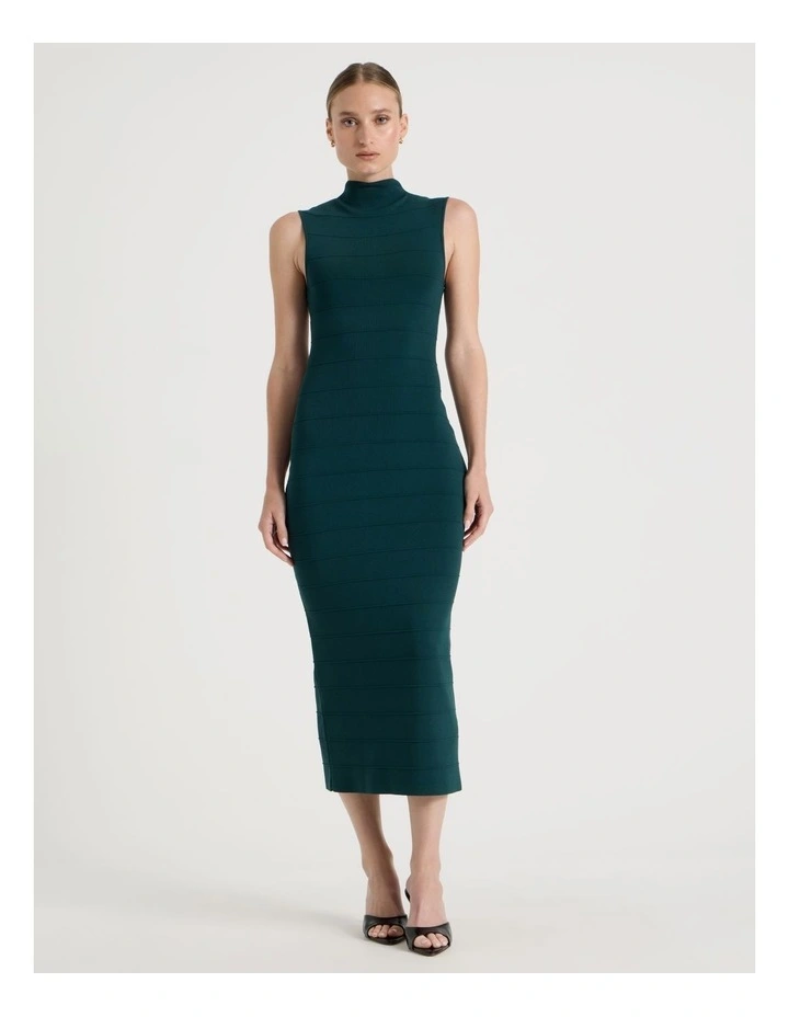 Bandage Knit Midi Dress in Atlantic image 1