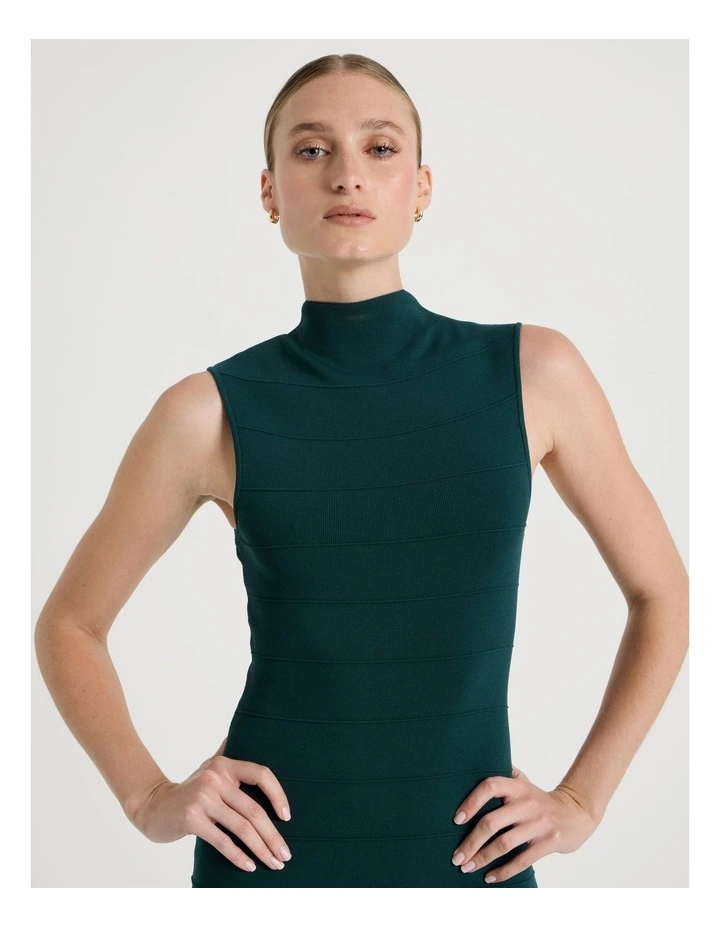 Bandage Knit Midi Dress in Atlantic image 2