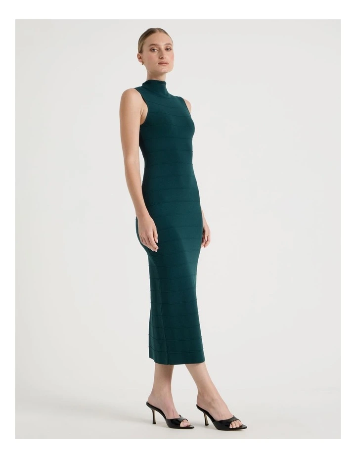 Bandage Knit Midi Dress in Atlantic image 4