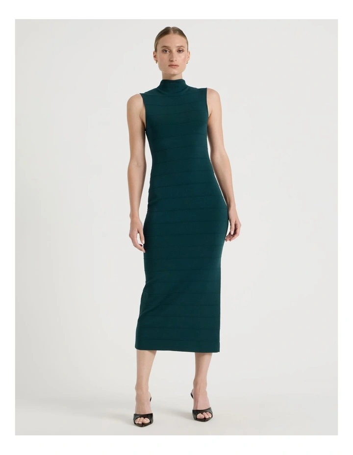 Bandage Knit Midi Dress in Atlantic image 5