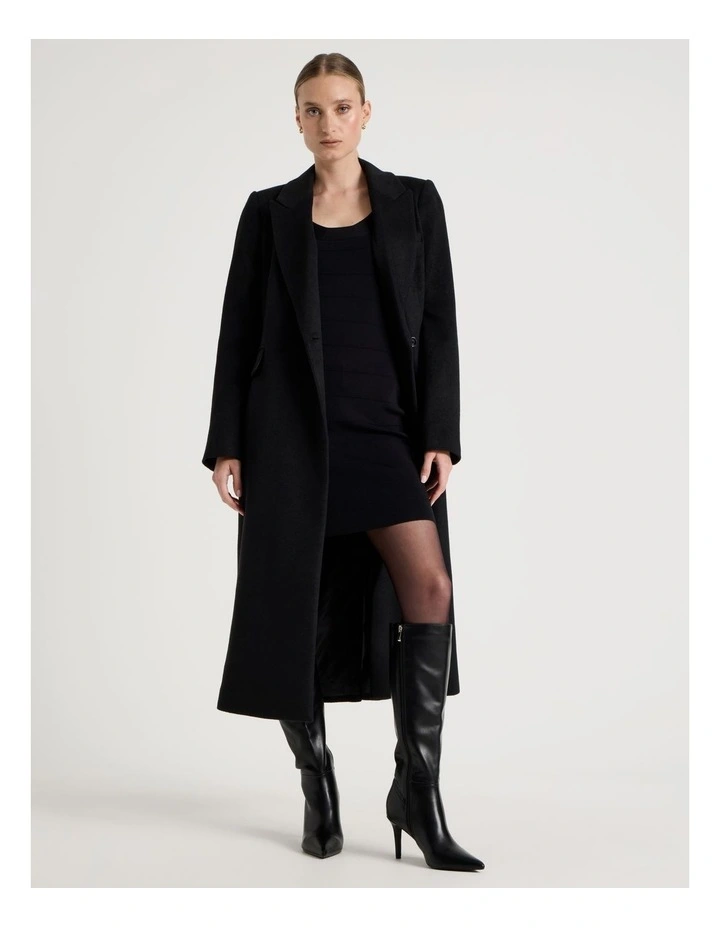 Bandage Knit Mini Dress in Black image 2