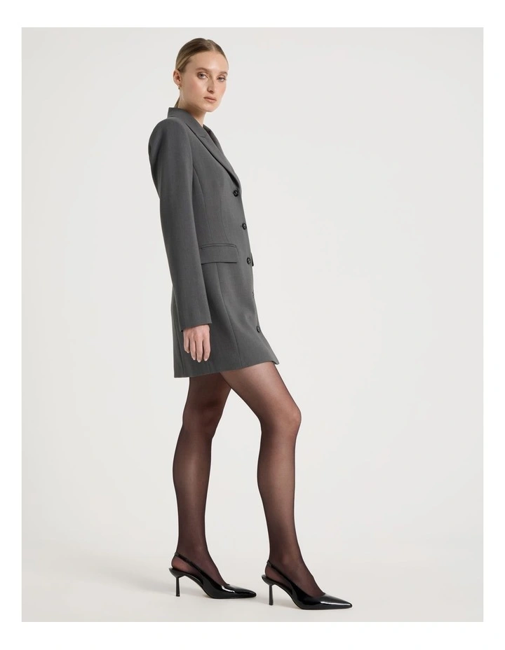 Hourglass Blazer Dress in Charcoal image 4