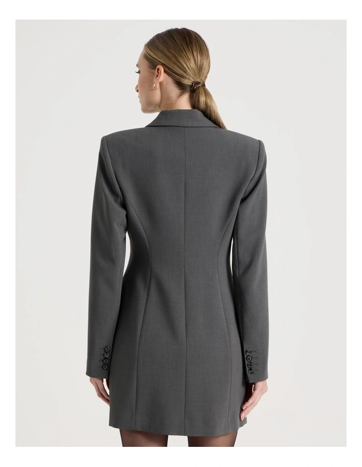 Hourglass Blazer Dress in Charcoal image 6