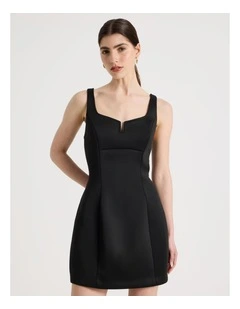 Hourglass Mini Dress in Black
