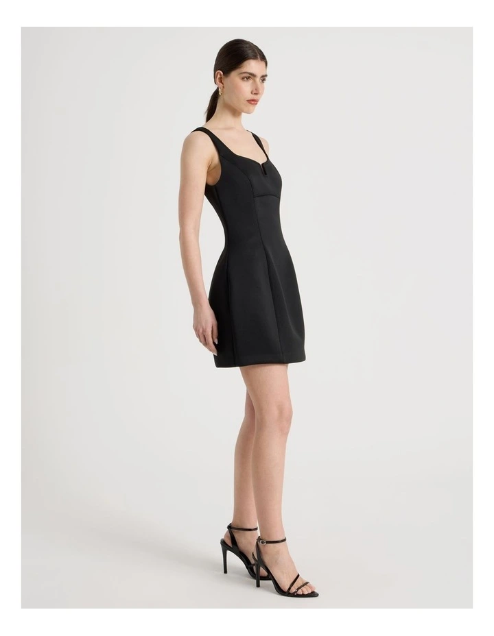 Hourglass Mini Dress in Black image 2