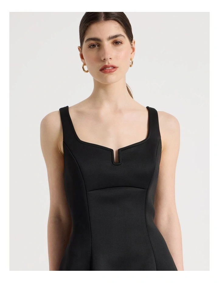 Hourglass Mini Dress in Black image 3