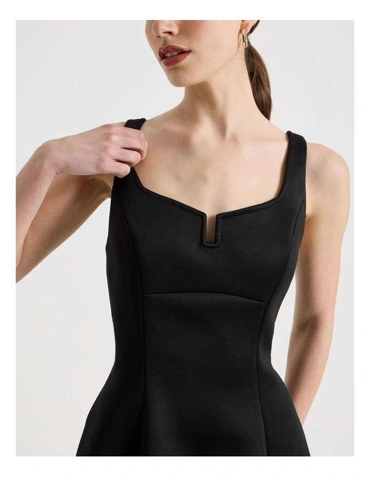 Hourglass Mini Dress in Black image 4