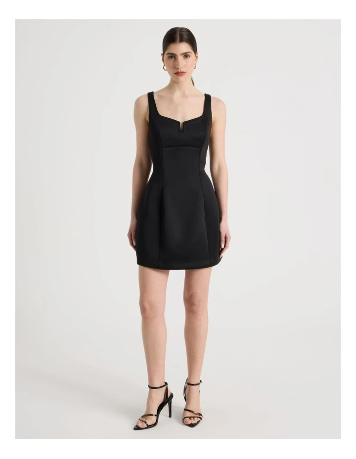 Hourglass Mini Dress in Black image 5