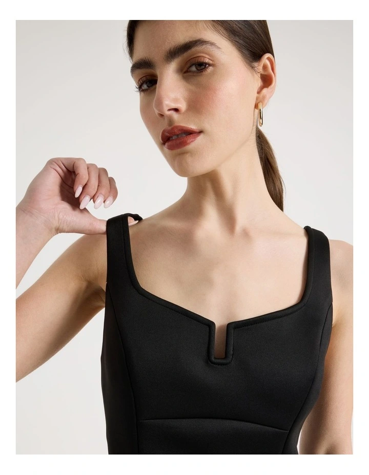 Hourglass Mini Dress in Black image 7