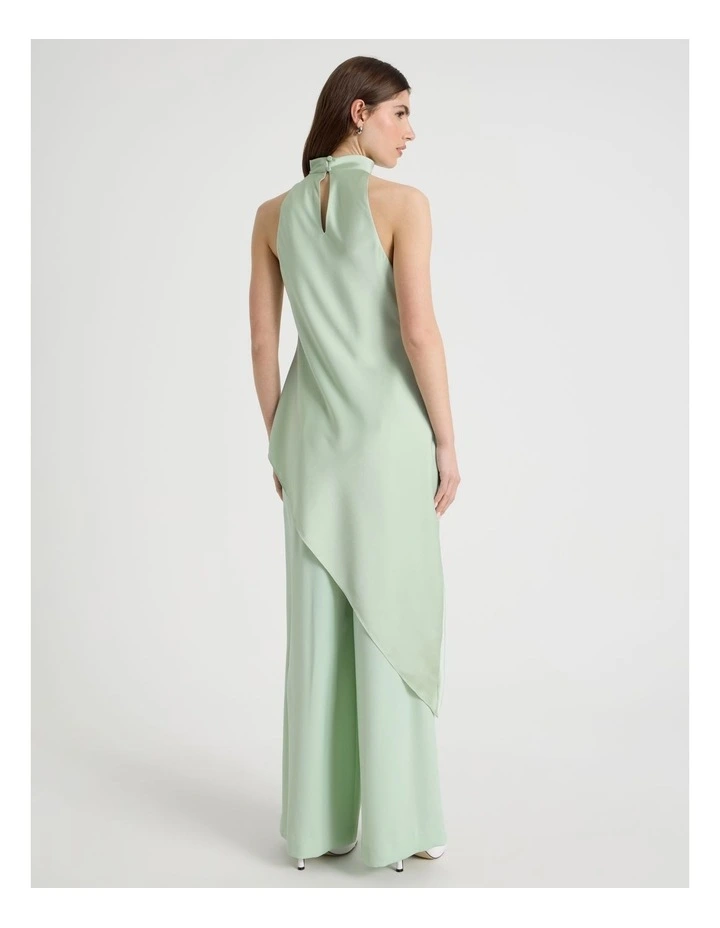 Mock Neck Asymmetrical Tunic Top in Mint image 6