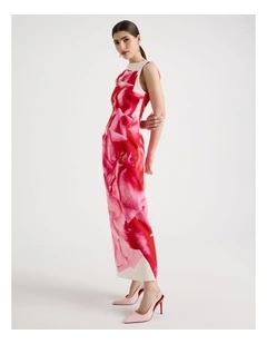 Maxi Dress With Cutout Back in Rose