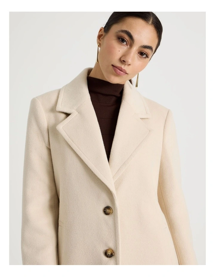 Petite Top Coat in Stone image 2
