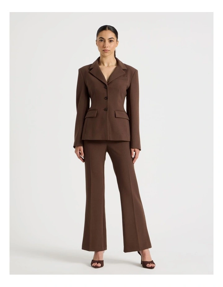 Petite Bootcut Pant in Dark Brown image 1
