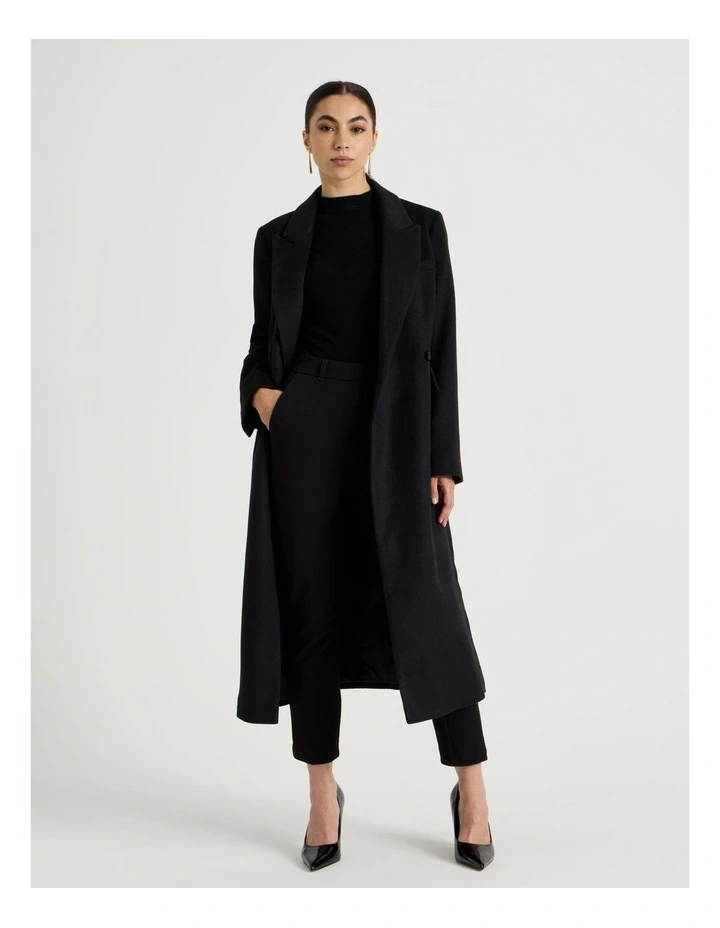 Petite Mid Rise Slim Pant in Black image 1